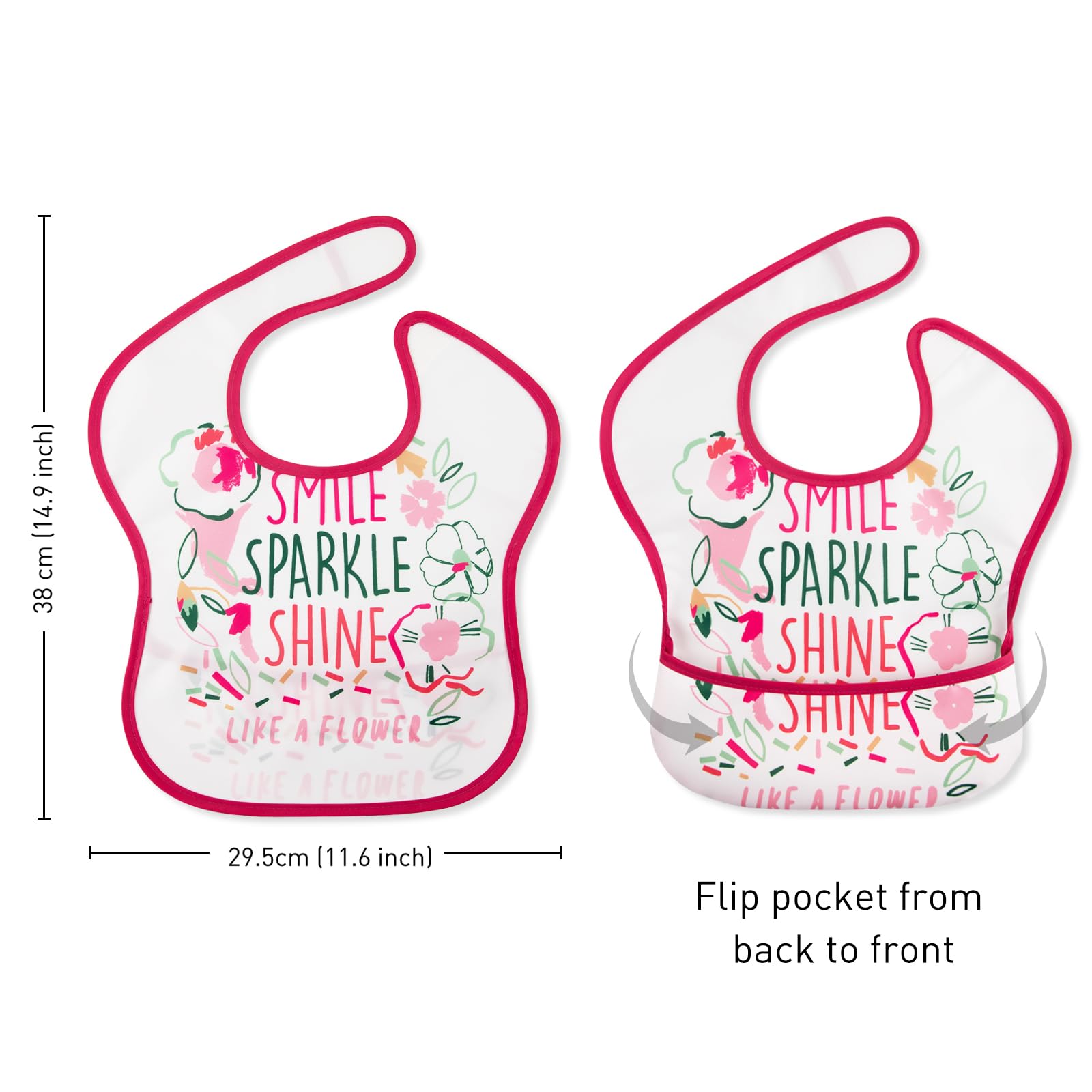 CIVARUA KIDS folded travel bib shows compact mess-free portability.