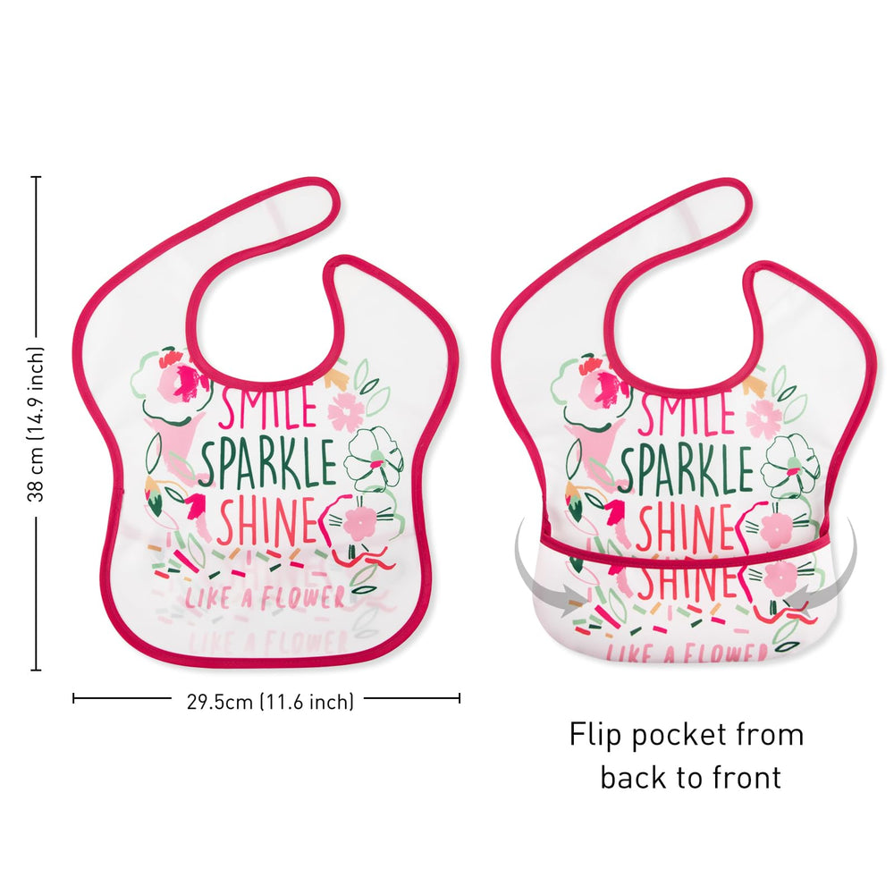 CIVARUA KIDS folded travel bib shows compact mess-free portability.