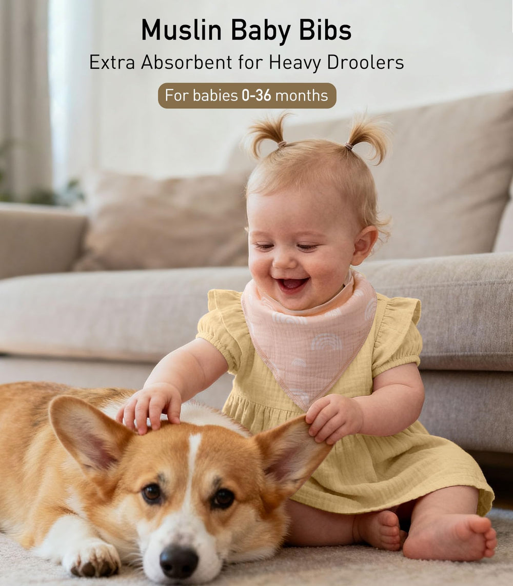 CIVARUA KIDS bibs with absorbent layers ideal for drool management