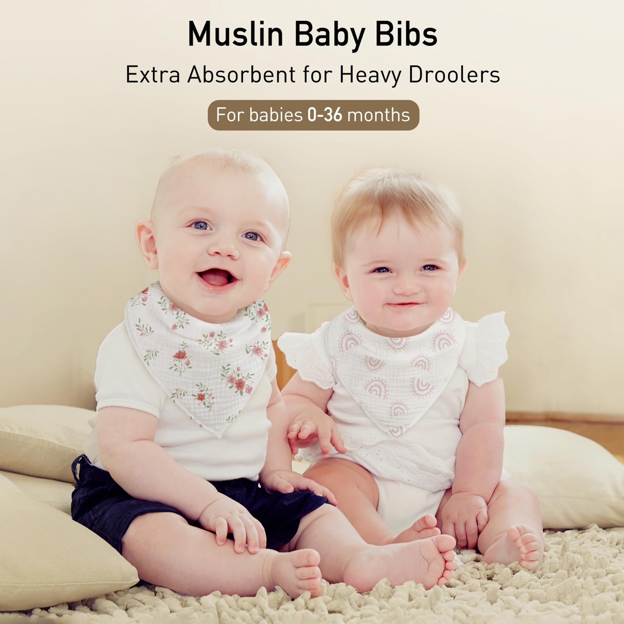 CIVARUA KIDS bib with adjustable snaps for growing babies.