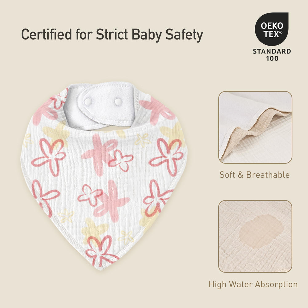 CIVARUA KIDS muslin bib machine washable care makes everyday cleaning easy