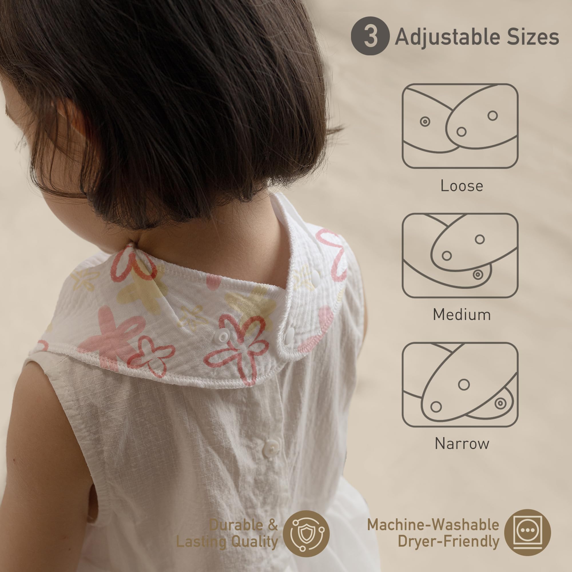 CIVARUA KIDS muslin bib unisex design suits boys and girls