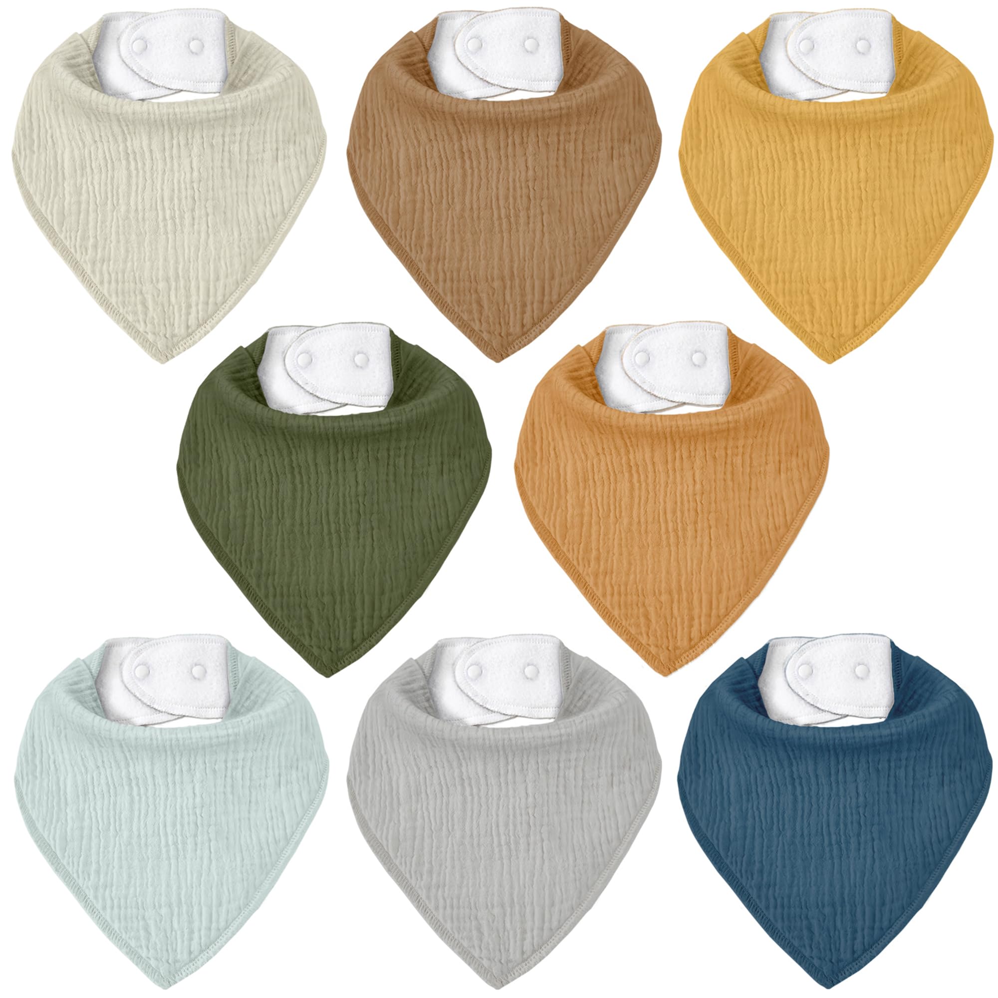 CIVARUA KIDS muslin baby bibs front view shows soft absorbent fabric
