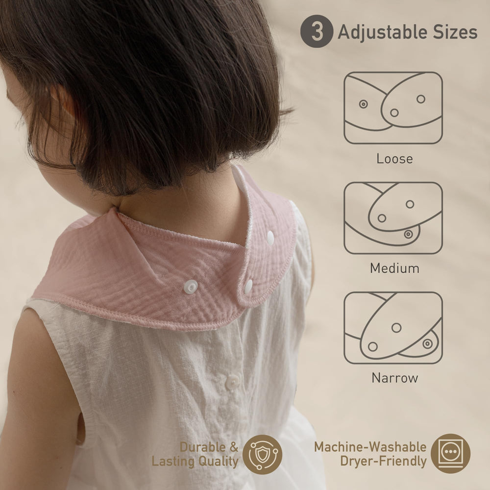 Civarua Kids bibs double as teething shields for easier feeding and cleanup.