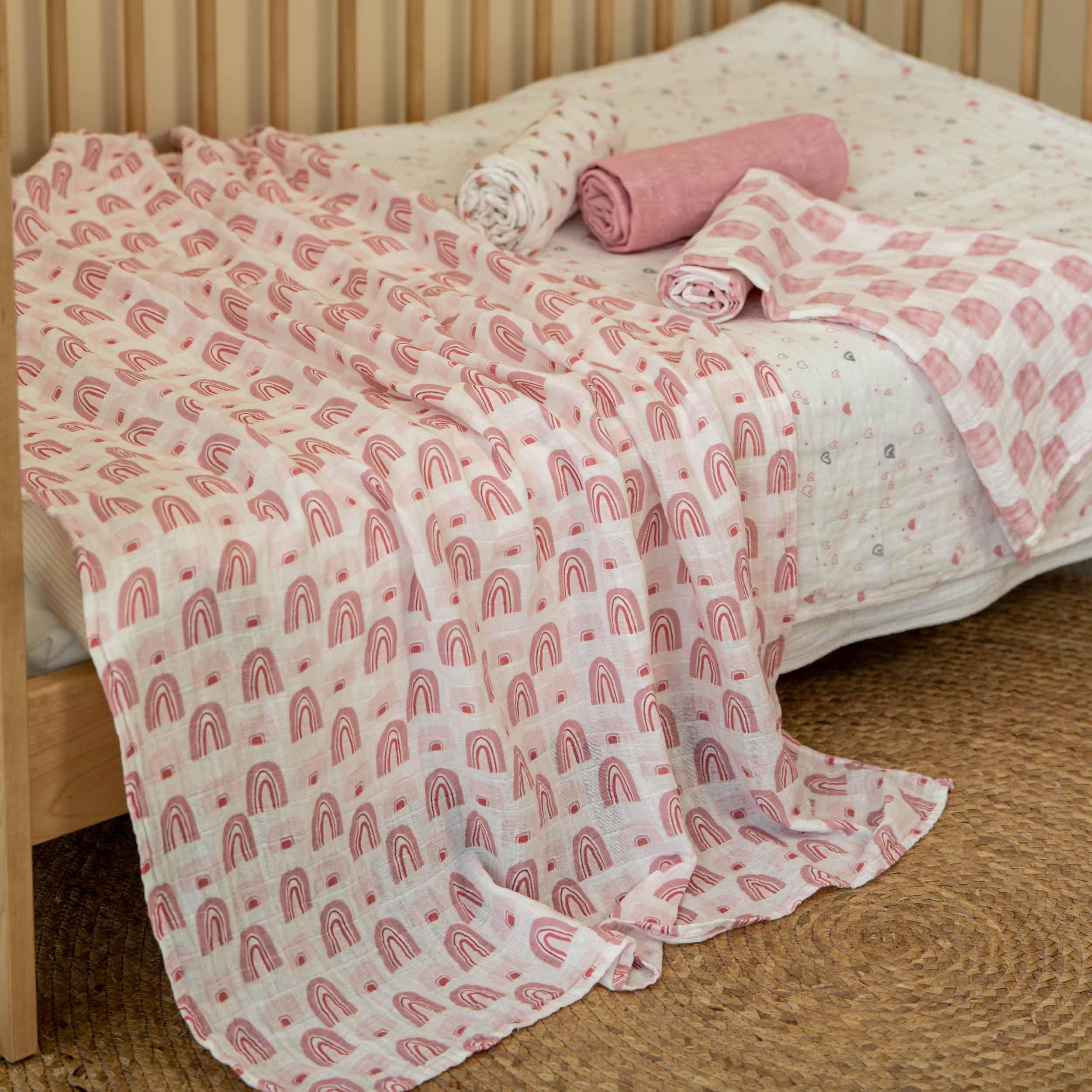 CIVARUA KIDS four-pack swaddle blankets for easy newborn care and gifting.