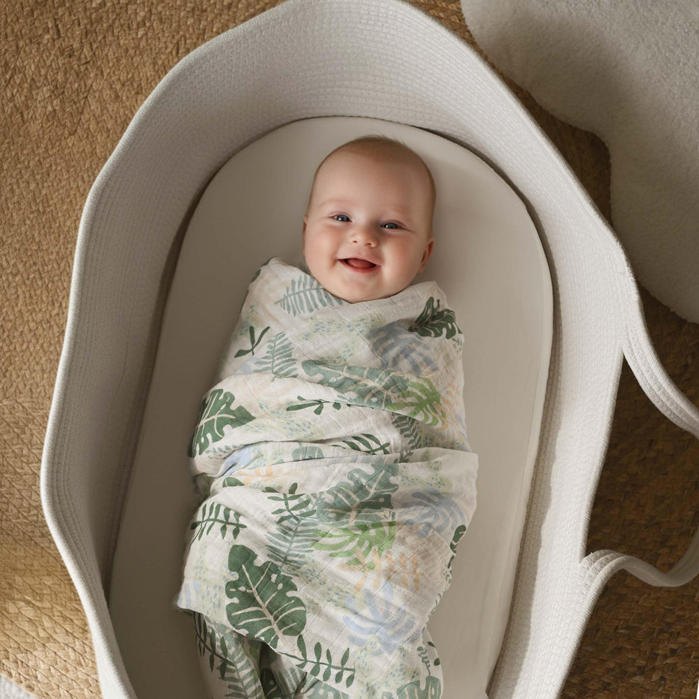 Gift-ready CIVARUA KIDS muslin swaddle blanket packaging.