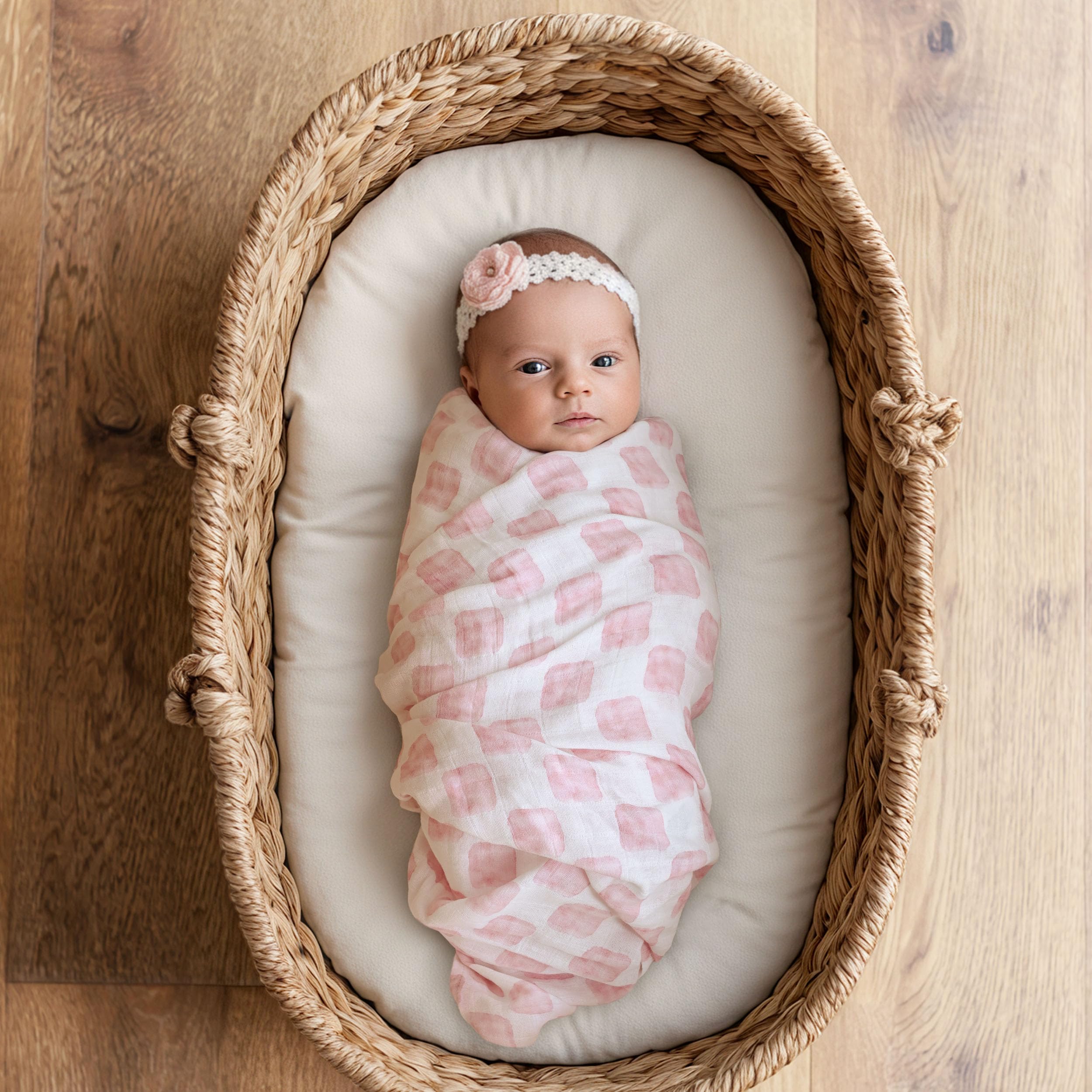 CIVARUA KIDS muslin swaddle blanket gift-ready packaging ideal for baby showers.