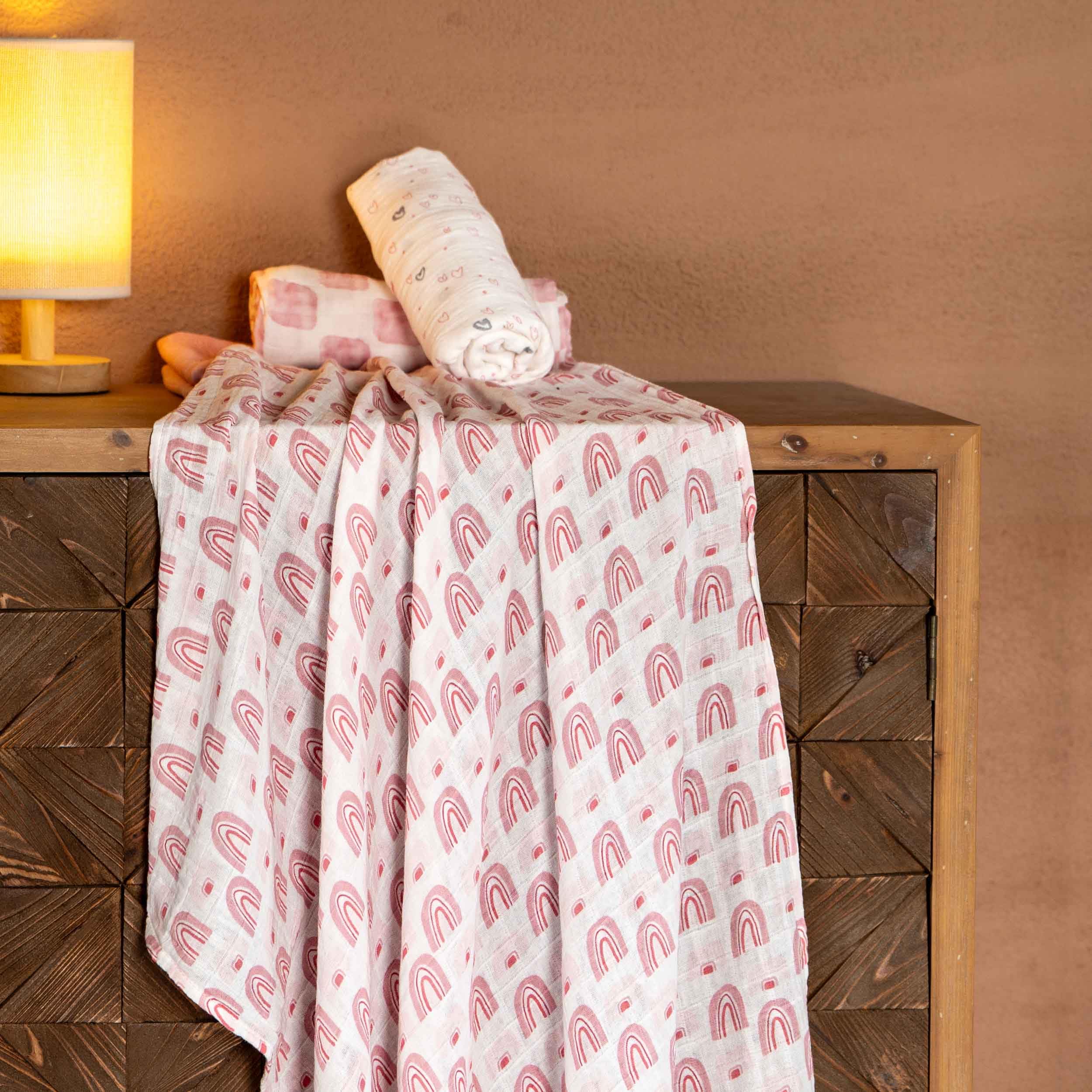 CIVARUA KIDS muslin swaddle blanket baby-nursery-use versatile cover and privacy.