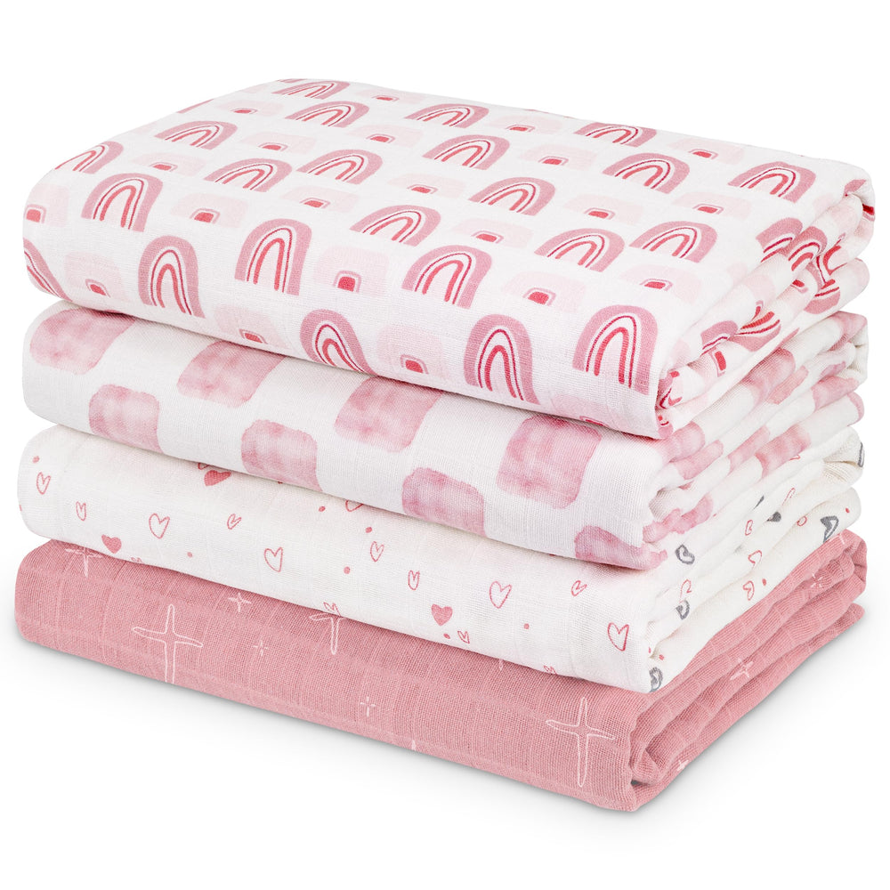 CIVARUA KIDS muslin swaddle blanket soft-breathable fabric for newborn comfort.