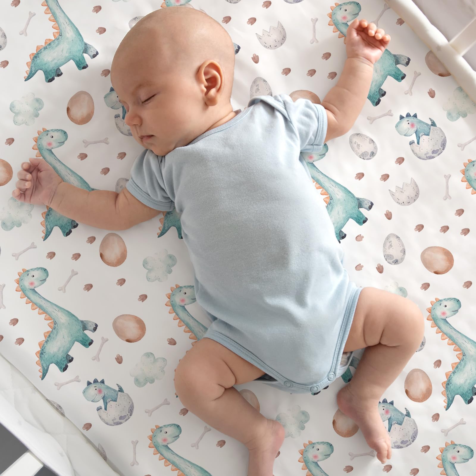 Civarua Kids 3-pack fitted sheets for universal nap mat compatibility.