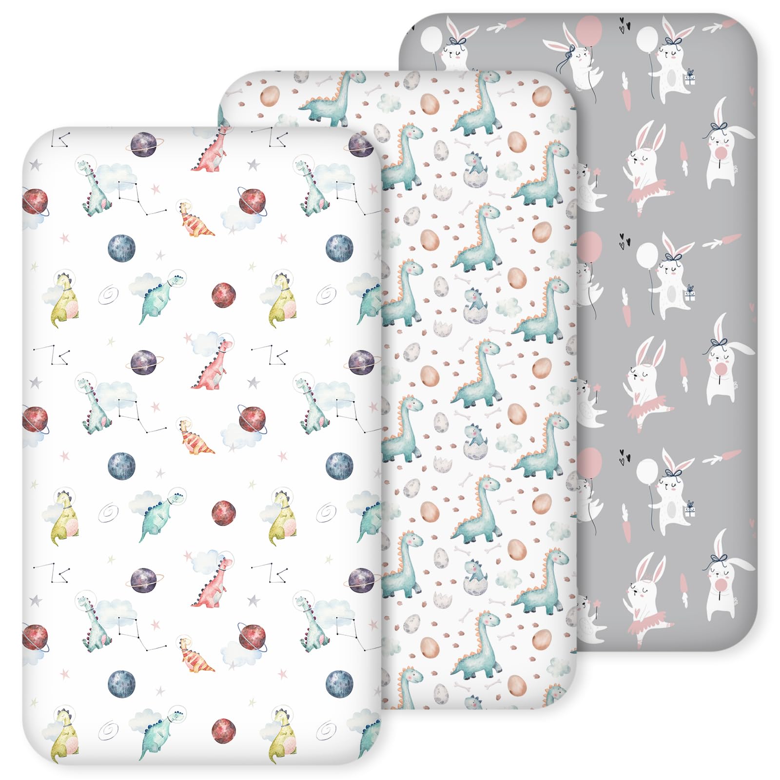 Civarua Kids nap mat sheet with dinosaur design for breathable nap time.