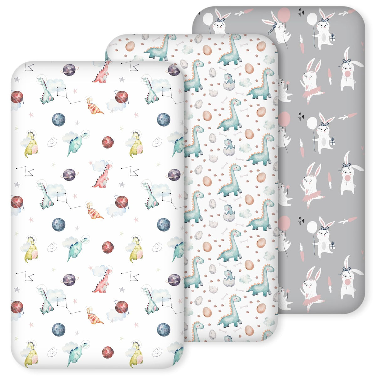 Civarua Kids nap mat sheet with dinosaur design for breathable nap time.