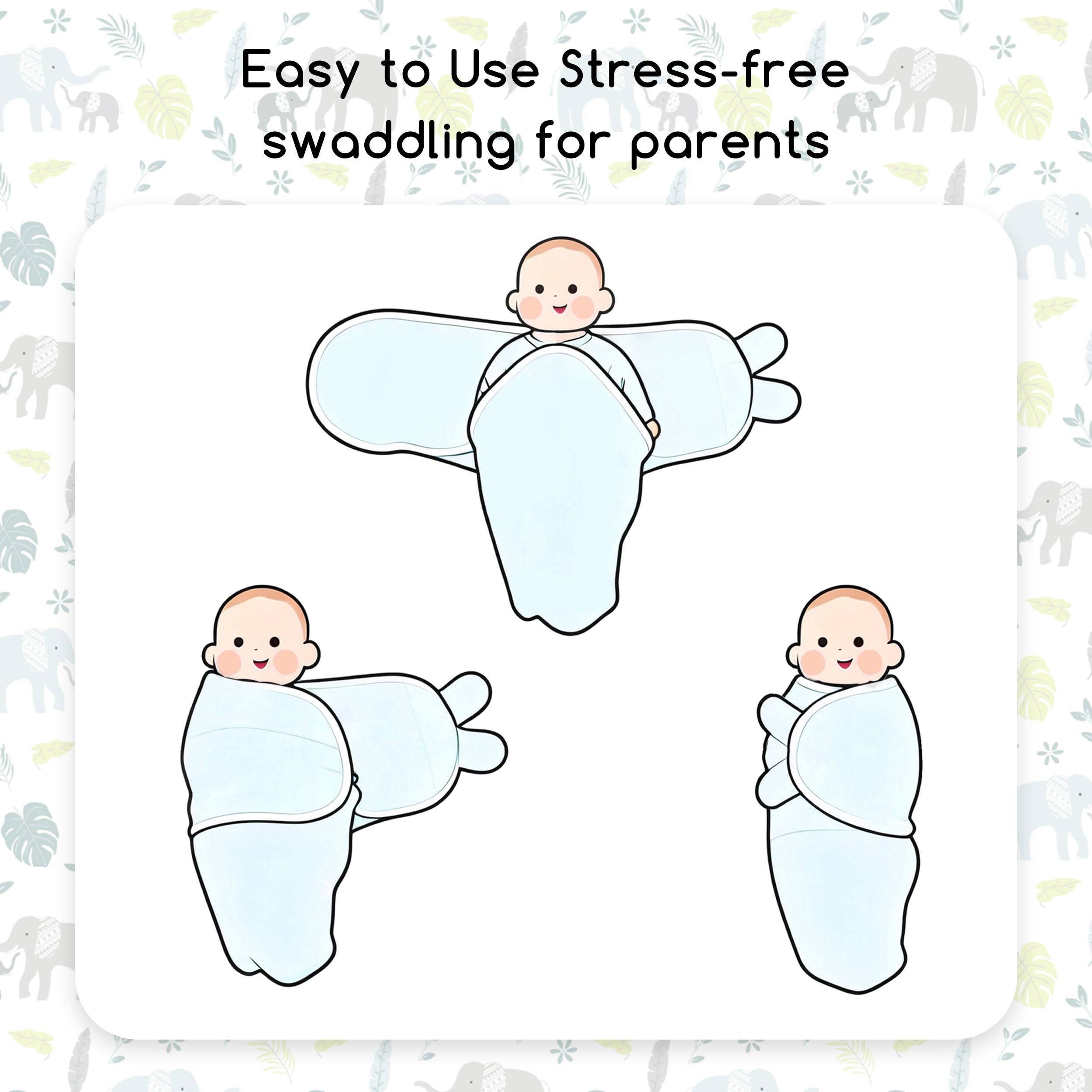 Two-pack CIVARUA KIDS swaddles offer practical value for parents.