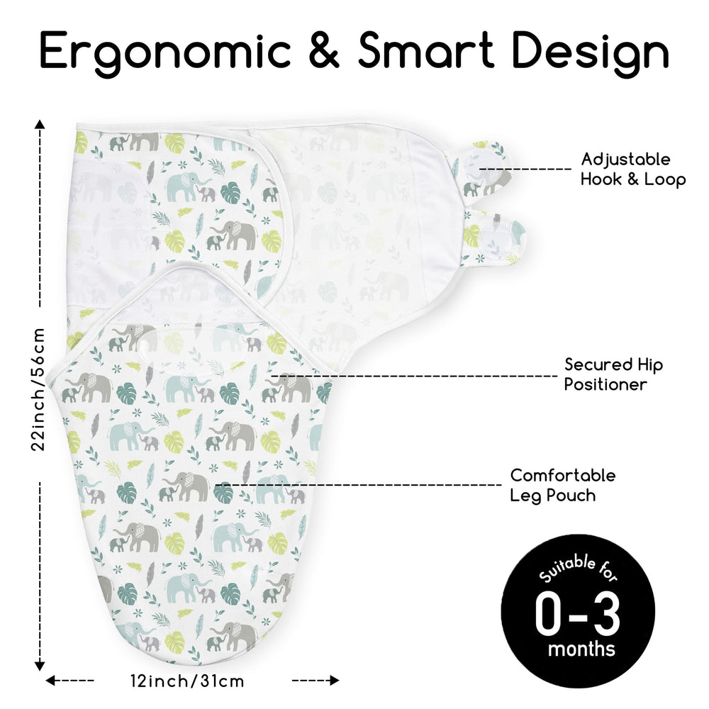 CIVARUA KIDS organic cotton swaddle 0-3 months offers breathable comfort.