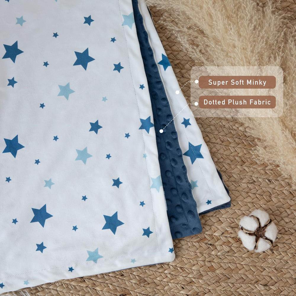 Civarua Kids plush polka-dot back blanket offers gentle warmth