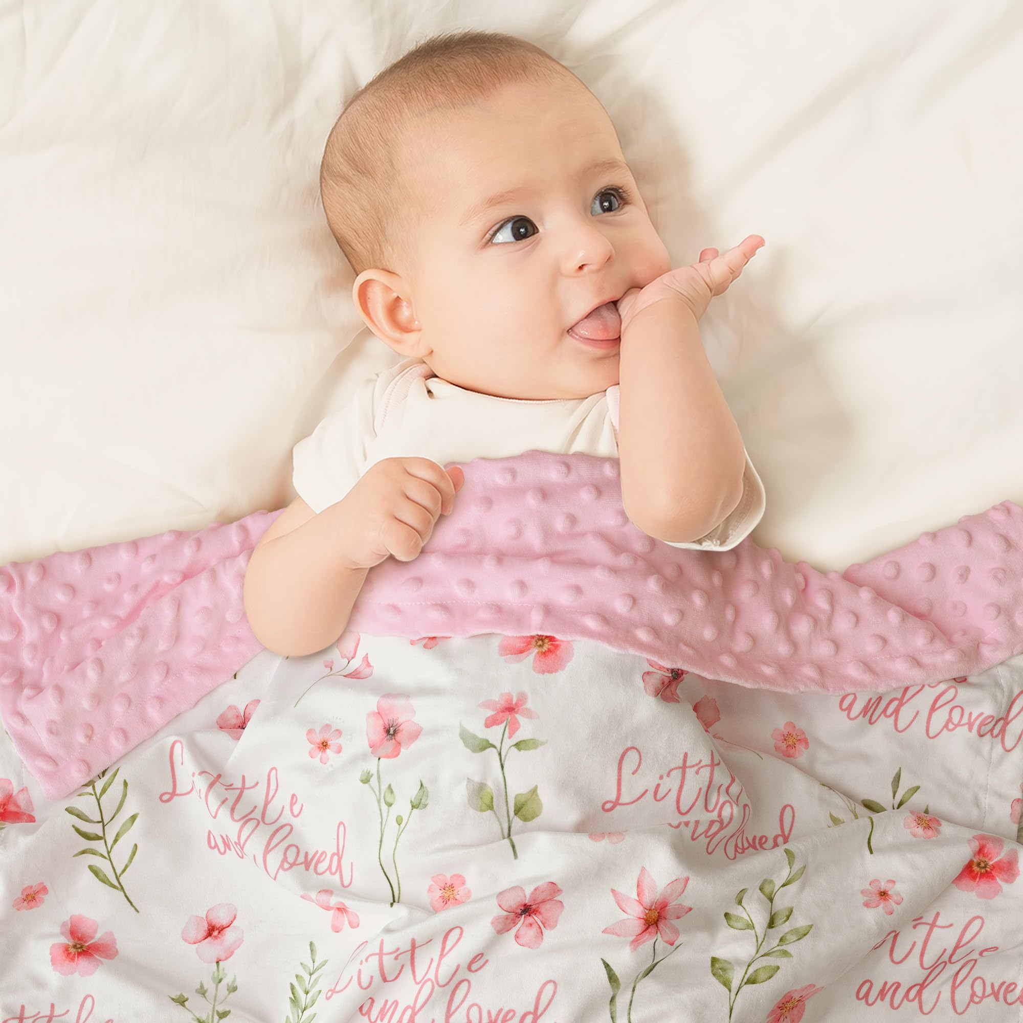 Civarua Kids polka-dot fleece back adds cute texture and extra softness.