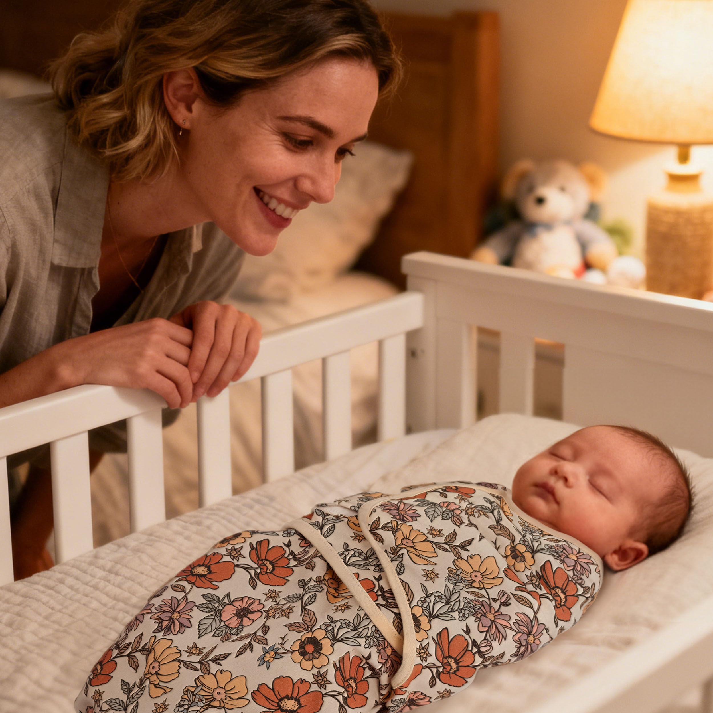 Soft, gentle fabric supports comfortable sleep transitions.