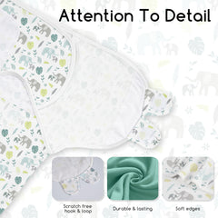 CIVARUA KIDS swaddle measures 22x26 inches for a snug newborn fit.