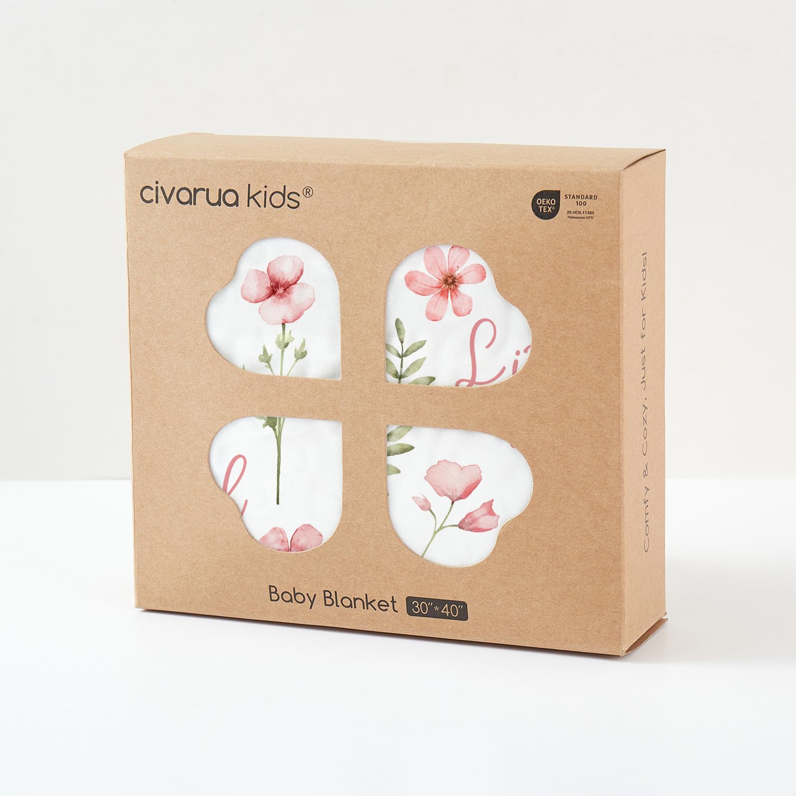 Civarua Kids versatile blanket works as receiving blanket, nursing cover, or stroller throw.