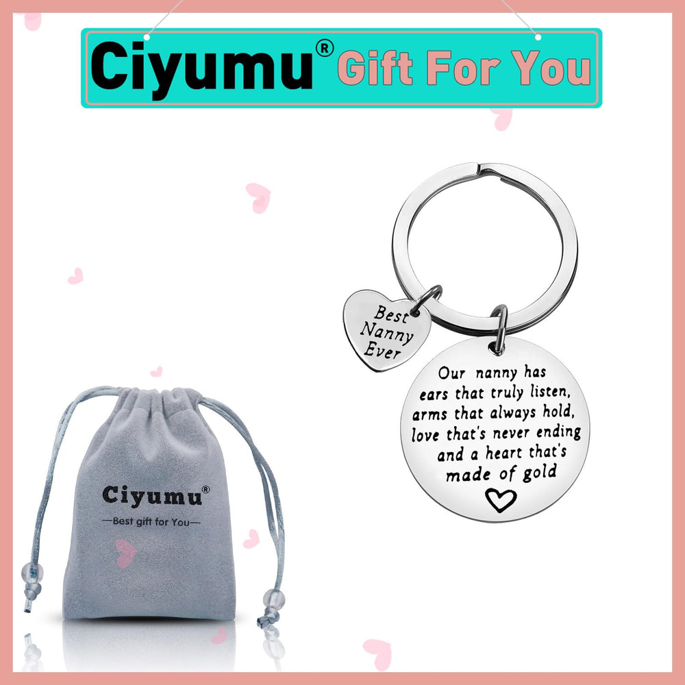 Ciyumu Nanny keychain velvet bag packaging, ready for gifting