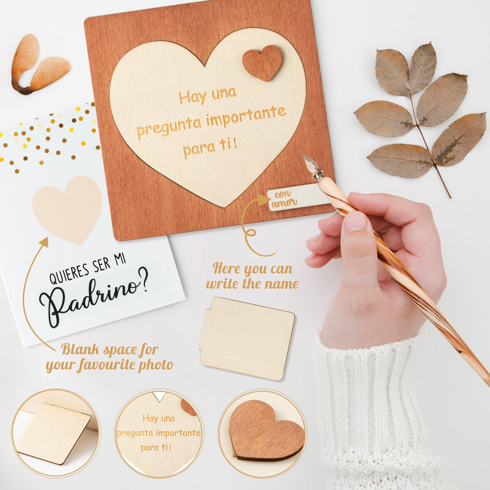 CJiangpo wooden godfather sign offers a keepsake that honors a special role