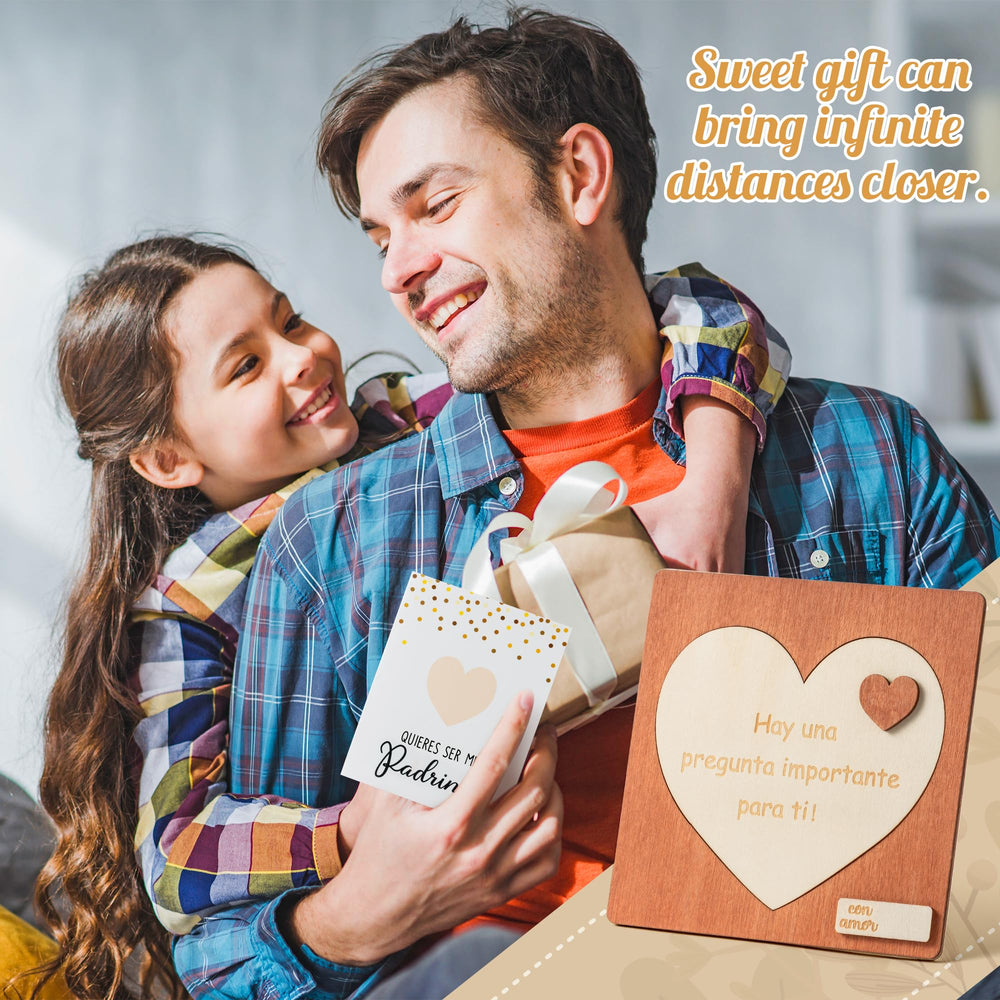 CJiangpo will you be my godfather set pairs invitation with decor for a cozy home moment