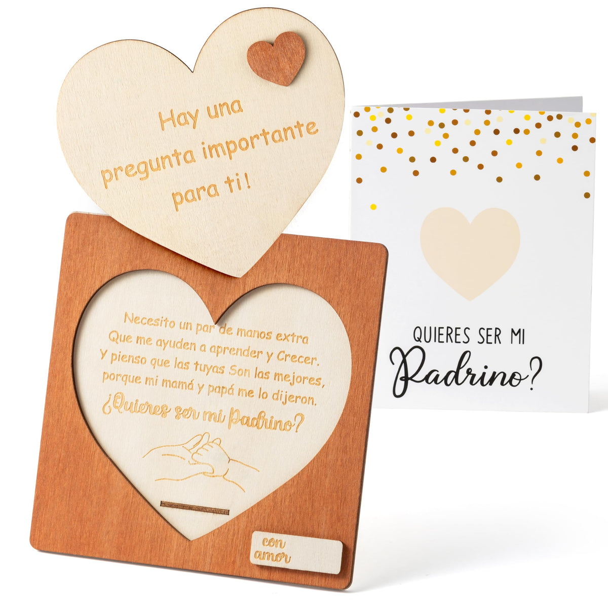 CJiangpo will you be my godfather puzzle board with heart design for a memorable proposal