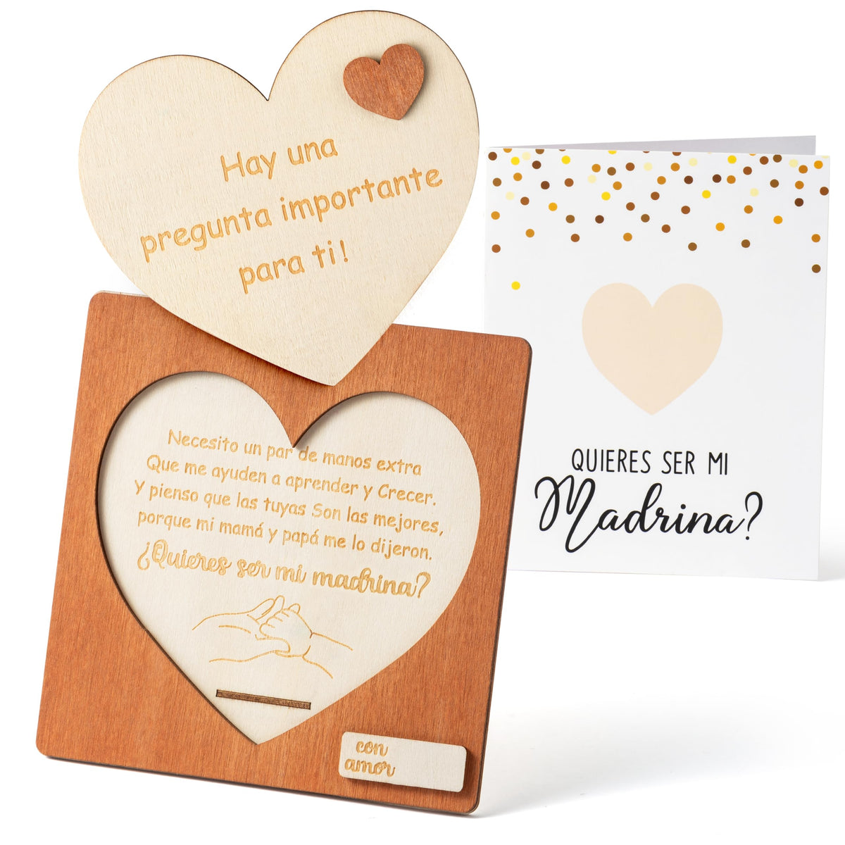 CJiangpo will you be my godmother puzzle heartboard, romantic proposal keepsake