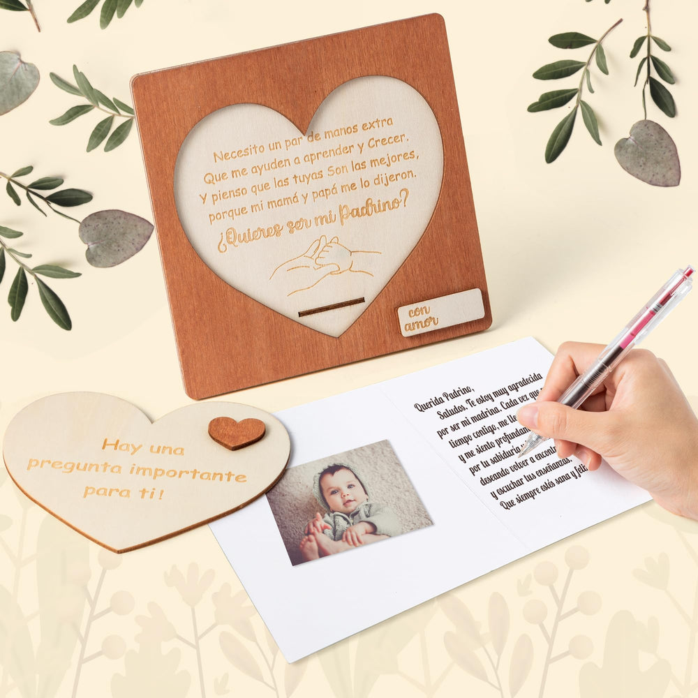 CJiangpo godfather card coated paper provides a stylish invitation for the occasion