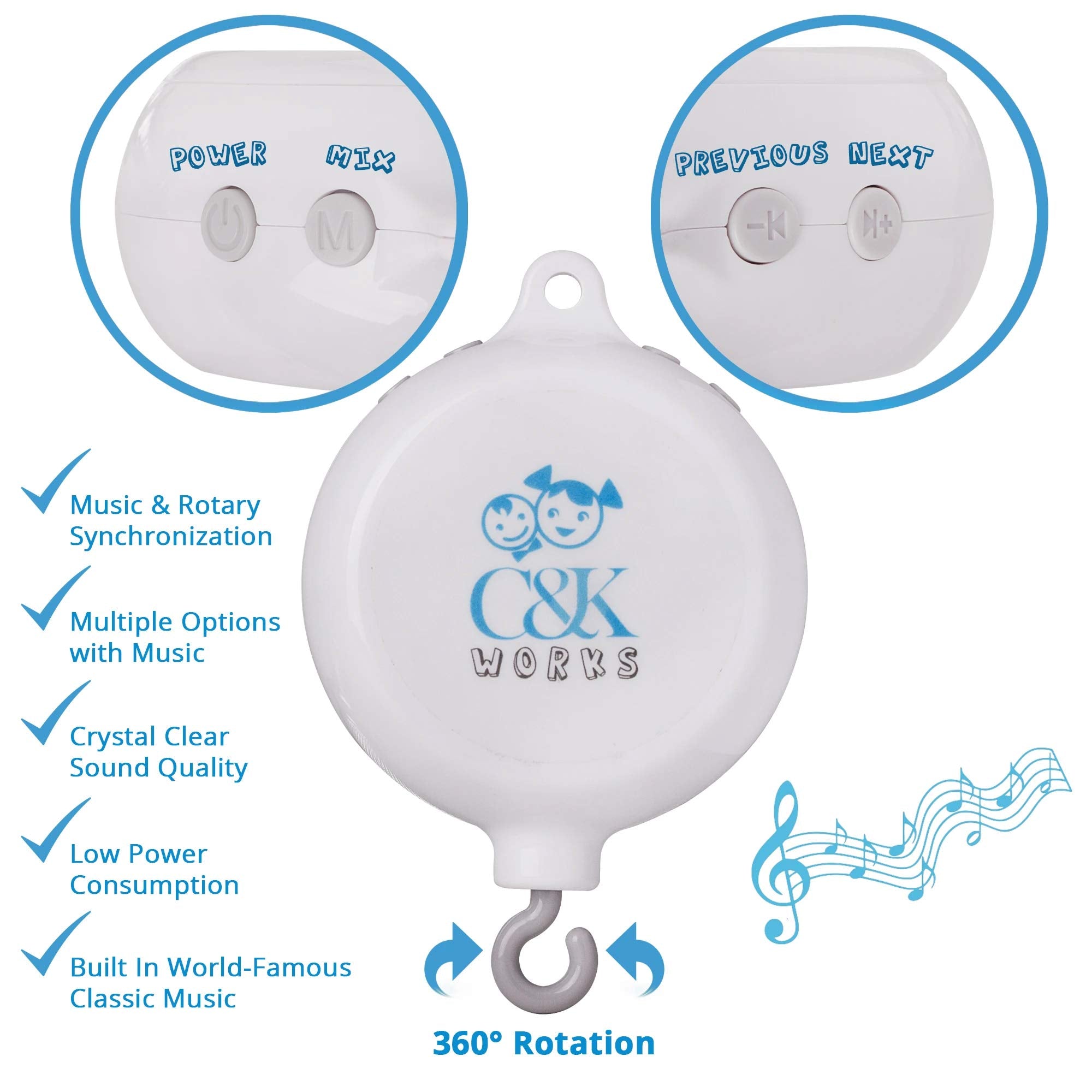 C&K WORKS Baby Shower Gift option for nurseries and cribs