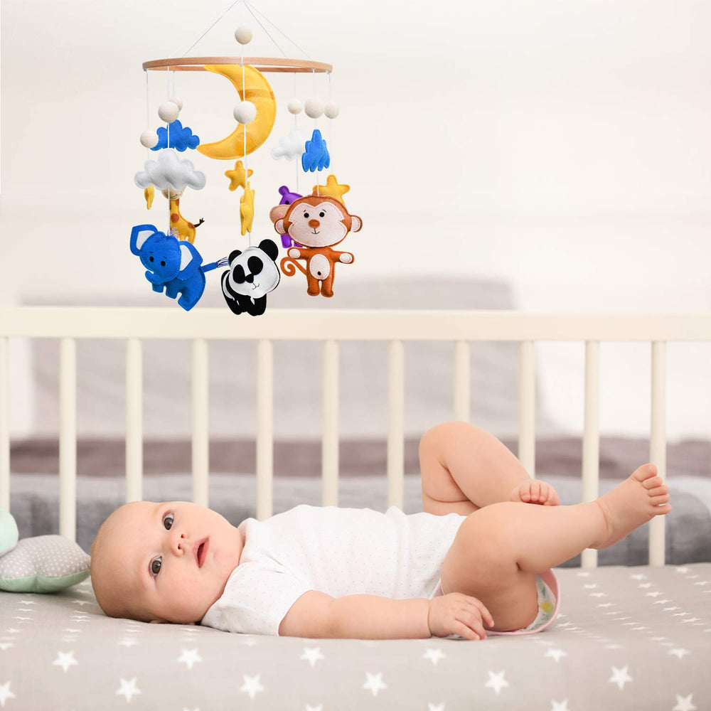 C&K WORKS Crib Arm Attachment secures the mobile to most cribs