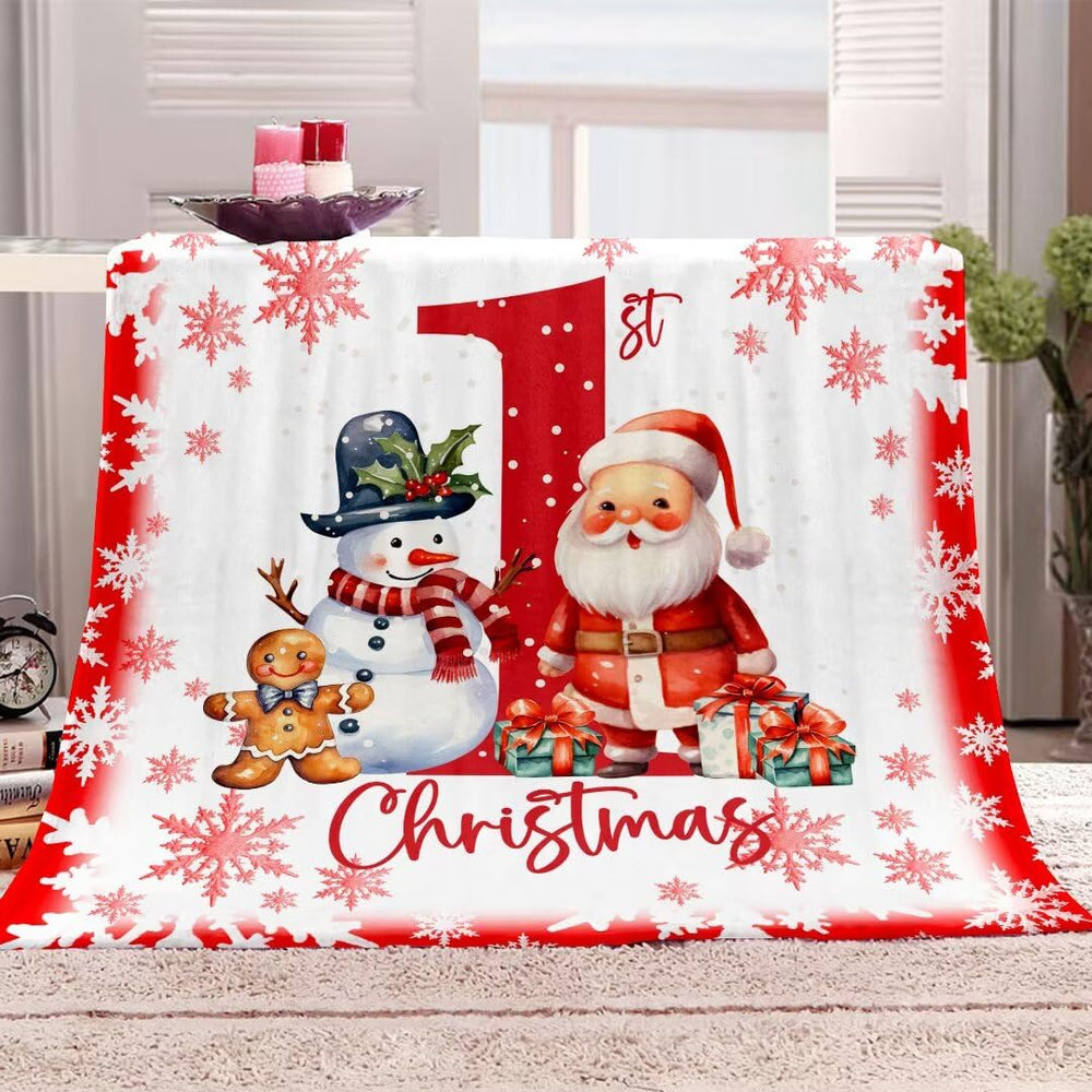 CKOU CCOO snowman and gingerbread pattern enhances holiday decor