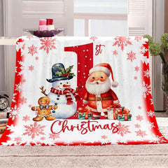 CKOU CCOO snowman and gingerbread pattern enhances holiday decor