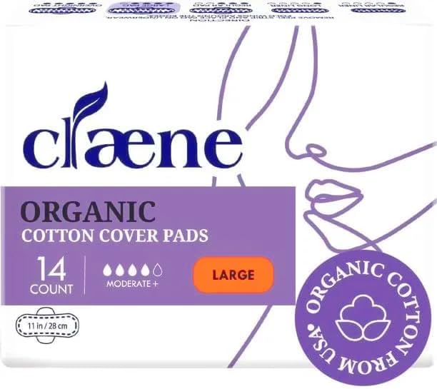 Claene pads with wings provide secure daily wear and leak protection during movement.
