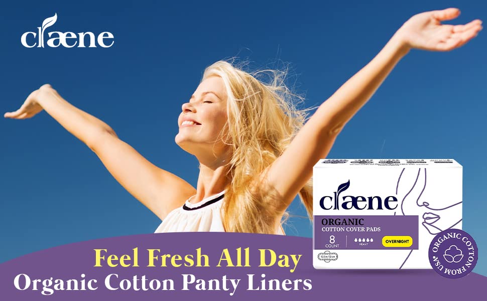 Claene unscented overnight pad top sheet delivering skin-friendly comfort.