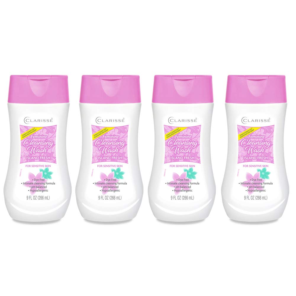 Clarisse Feminine Cleansing Wash bottle front view for daily use.