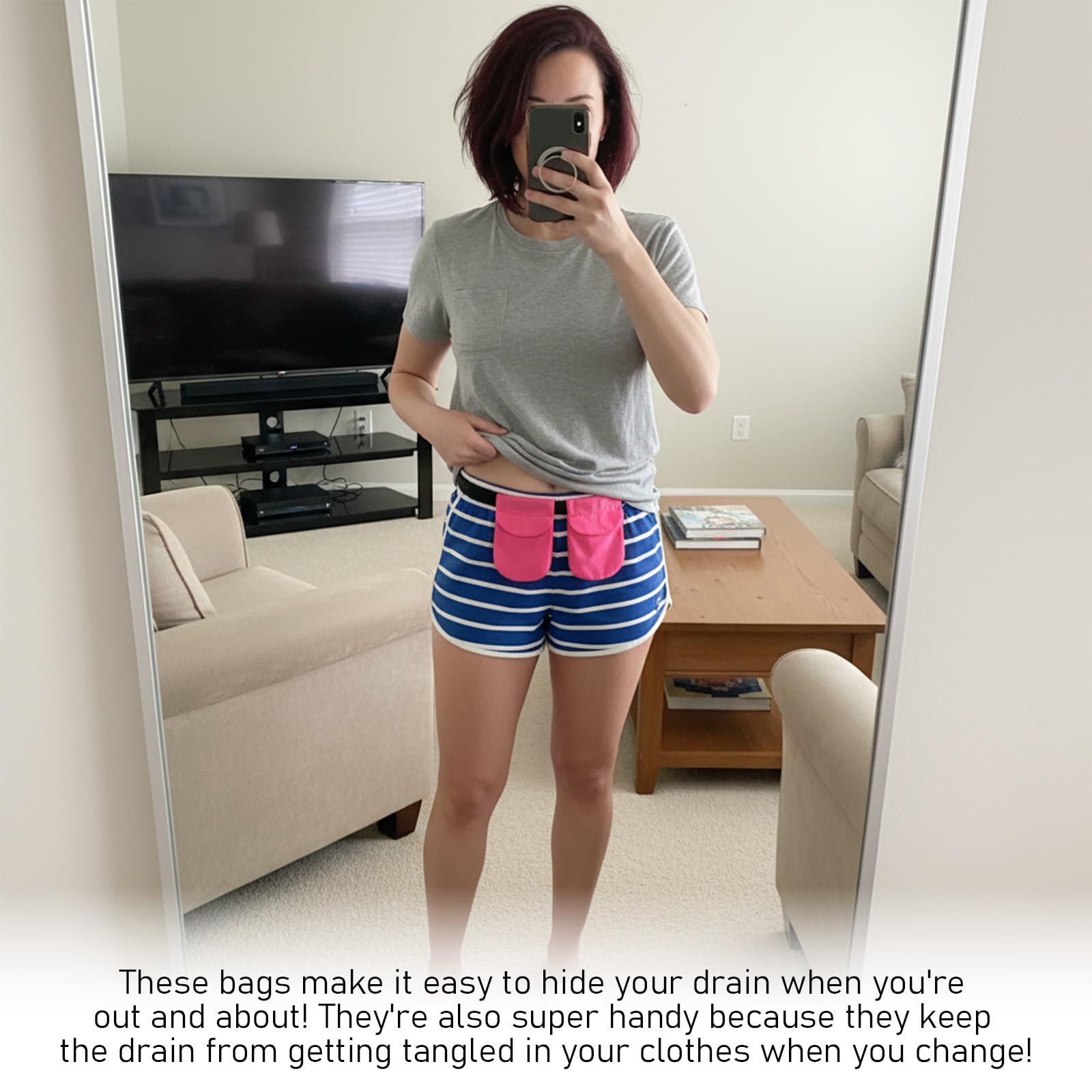 Classicseali soft absorbent fabric drain bag for quick-drying comfort.