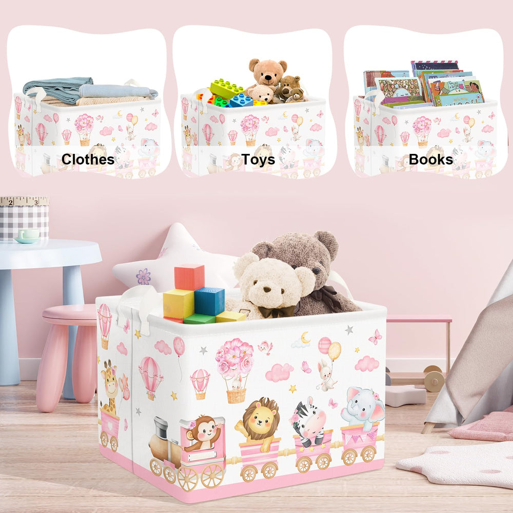 Clastyle 36L bin with durable interior for toy and clothing storage