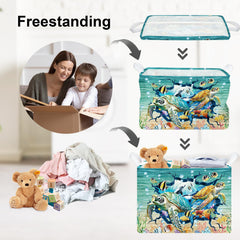 Clastyle 3D Sea Turtle Basket doubles as playful room décor and storage.