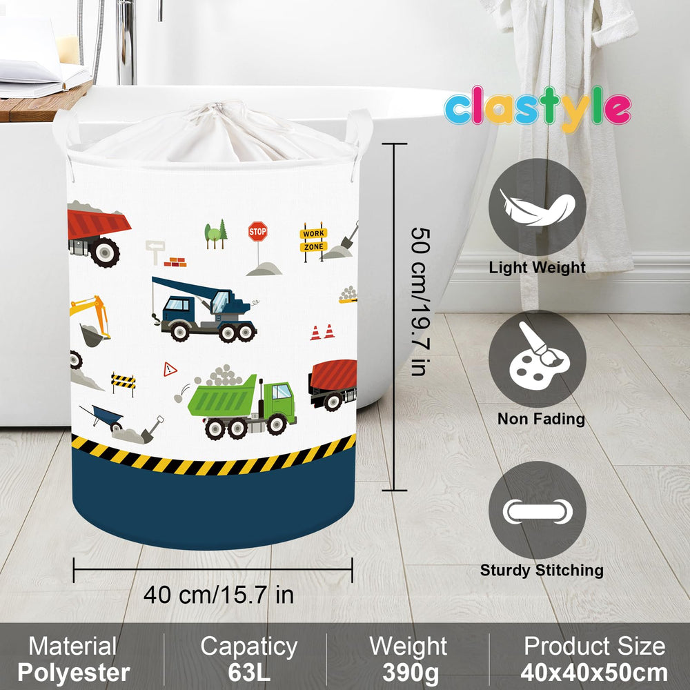 Clastyle 63L dimensions 15.7x19.7 inches, 63 L capacity for organized storage.