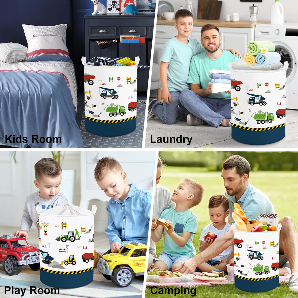 Clastyle 63L hamper placed in a kid's room, suitable for multiple storage needs.