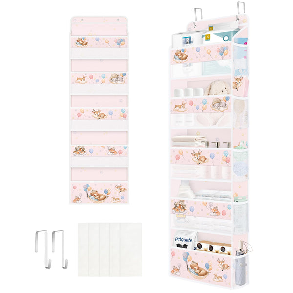 Clastyle Animals door organizer with star nursery motif for organized kids' items.