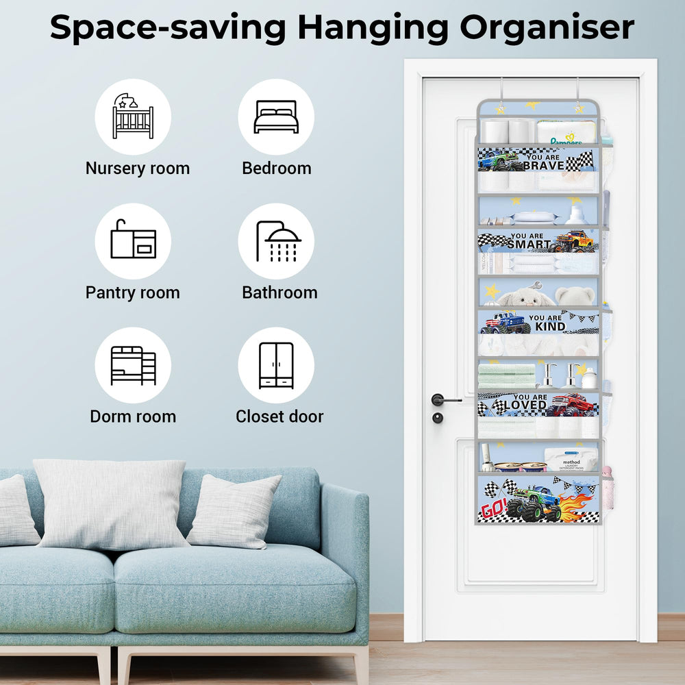 Clastyle bathroom door organizer keeping towels and toiletries neatly organized