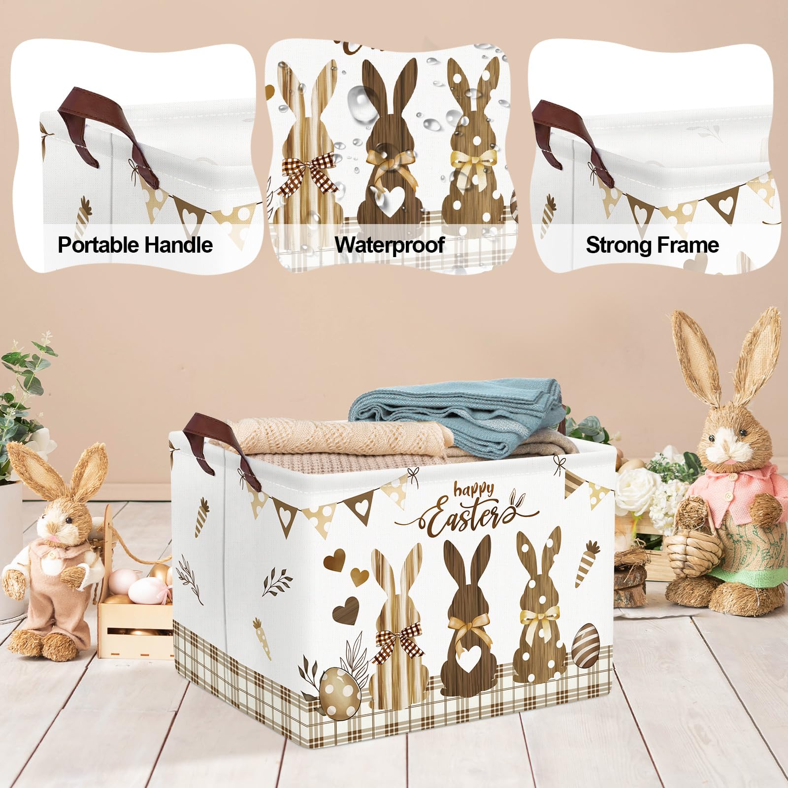 Clastyle collapsible baby storage basket folds flat for easy stowage