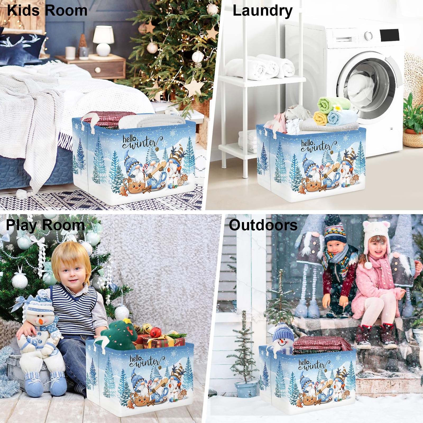 Clastyle collapsible storage basket ready for portable use and quick storage