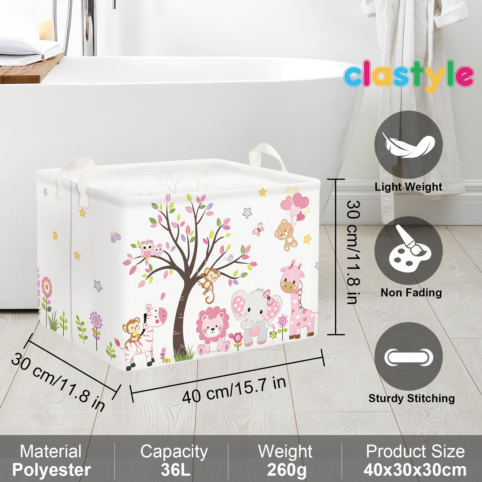 Clastyle monkey toybox makes toy rotation and playtime a breeze.