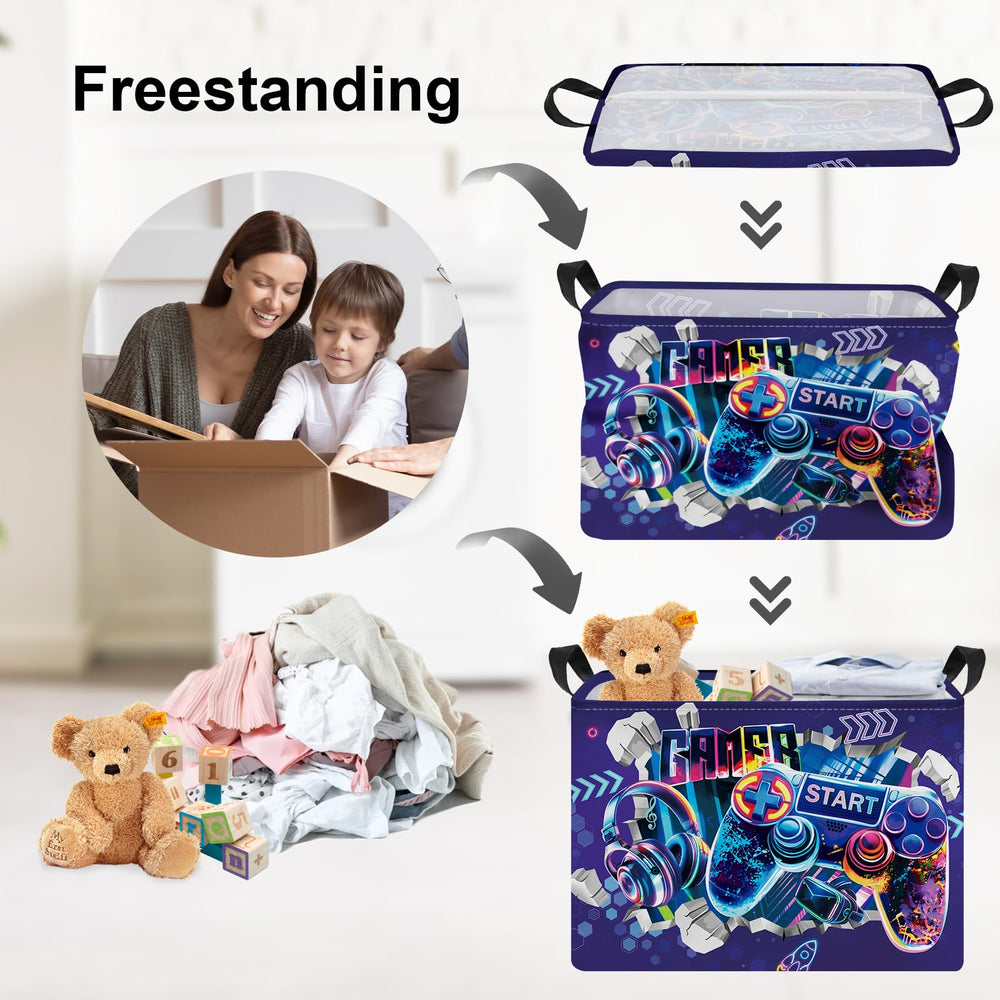 Clastyle Large 36L basket with soft sides is easy for kids to carry.