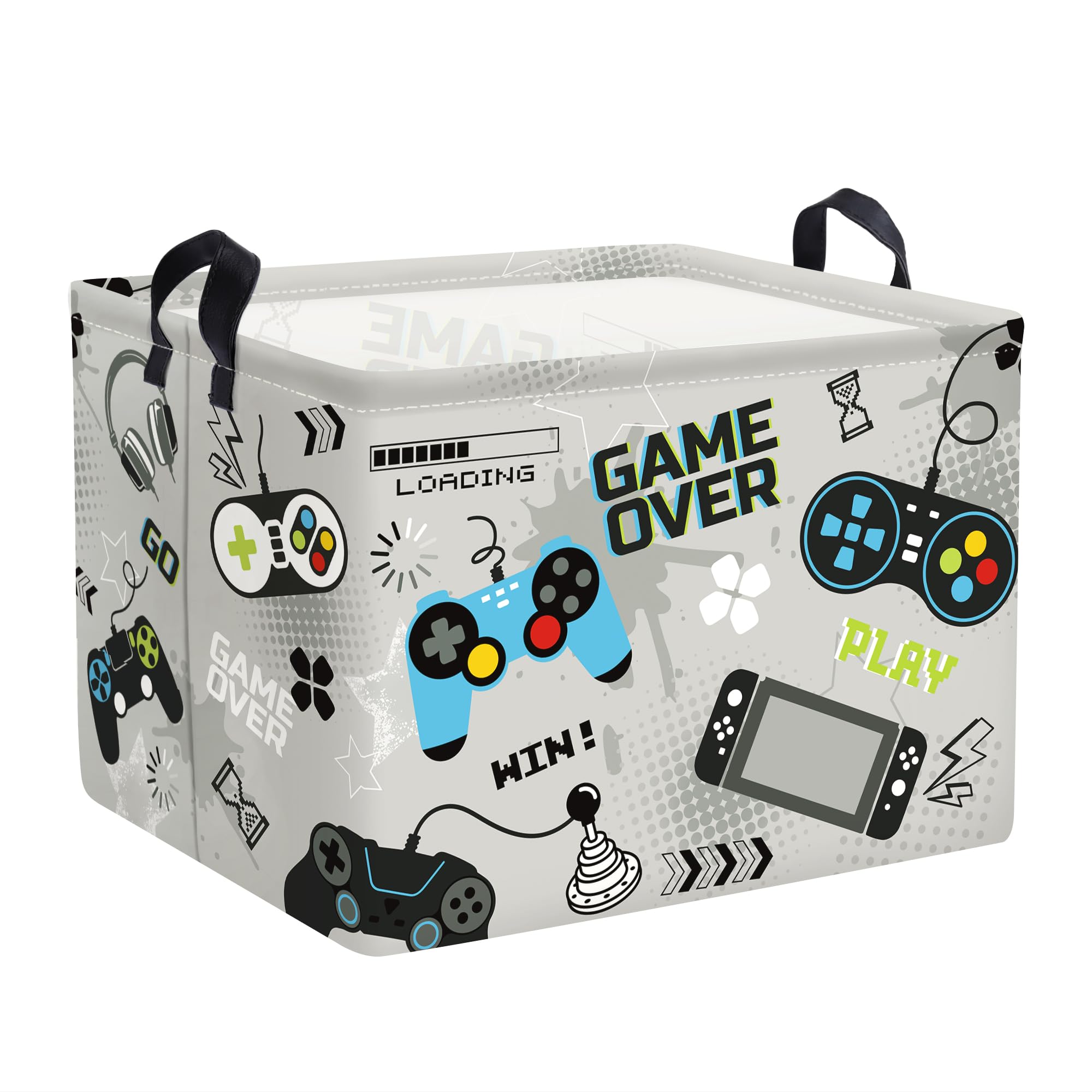 Clastyle Cool Game Storage Basket with game-controller focus, ideal for tidying toys.