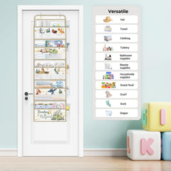 Clastyle door-hanging storage ideal for nursery essentials like diapers.