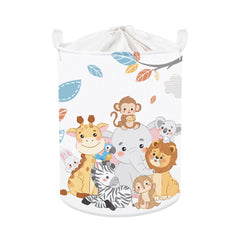 Clastyle elephant hamper with soft sides for easy toy storage.